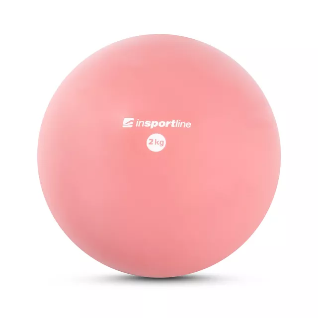 Jóga míč inSPORTline Yoga Ball 2 kg - černá - růžová