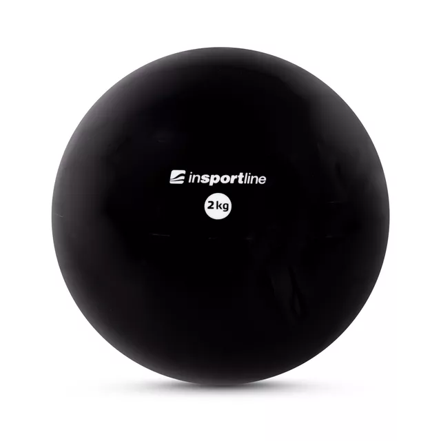 Jóga míč inSPORTline Yoga Ball 2 kg - černá - černá