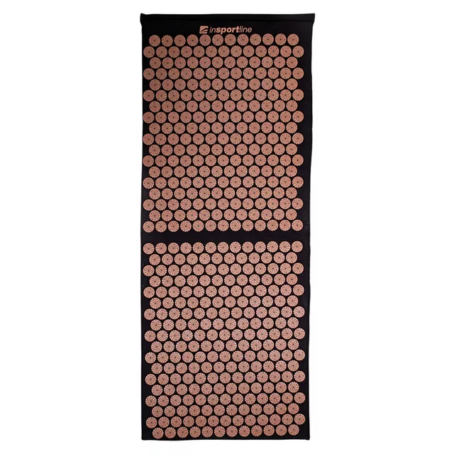 Acupressure Mat inSPORTline AKU-1000 125 x 50cm - Pink - černá-mocha mousse