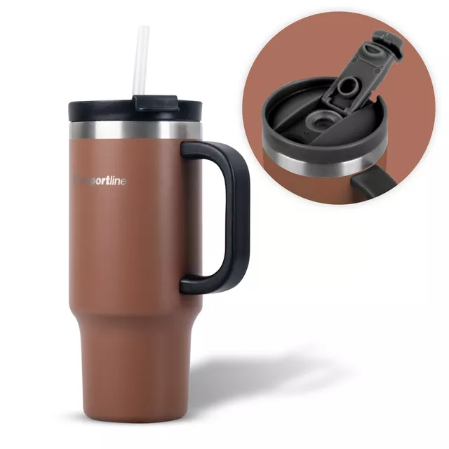 Termohrnek inSPORTline Natticino 470 ml - kávová - kávová