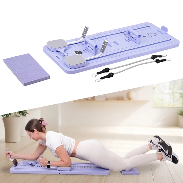 Pilates reformer inSPORTline Trancer Basic - fialová