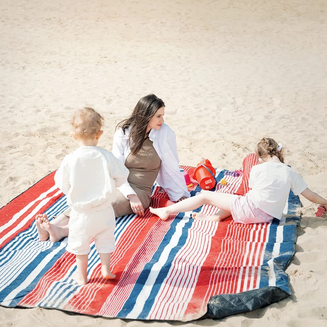 Picnic Blanket inSPORTline Livetino 300 x 200 cm - Hibiscus Night