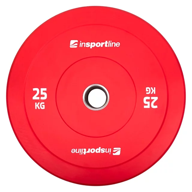 Sada 2x5ks gumových kotoučů inSPORTline Bumper Plate Go 2x 5-25 kg 50 mm