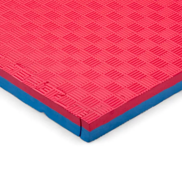 Puzzle-Tatami-Matte inSPORTline Malmeida 100x100x4 cm - mocha mousse-černá, vzor 5 proužků