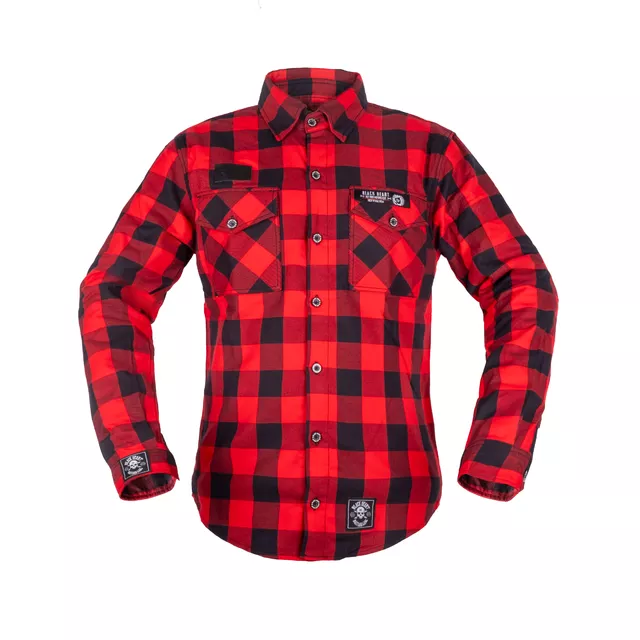 Košile W-TEC Black Heart Respector II - červeno-černá - červeno-černá
