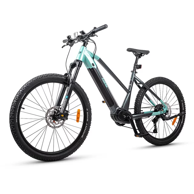 Dámsky horský elektrobicykel ISL Asuki 630 Wh 27,5" - model 2025 - Aqua Blue - Aqua Blue