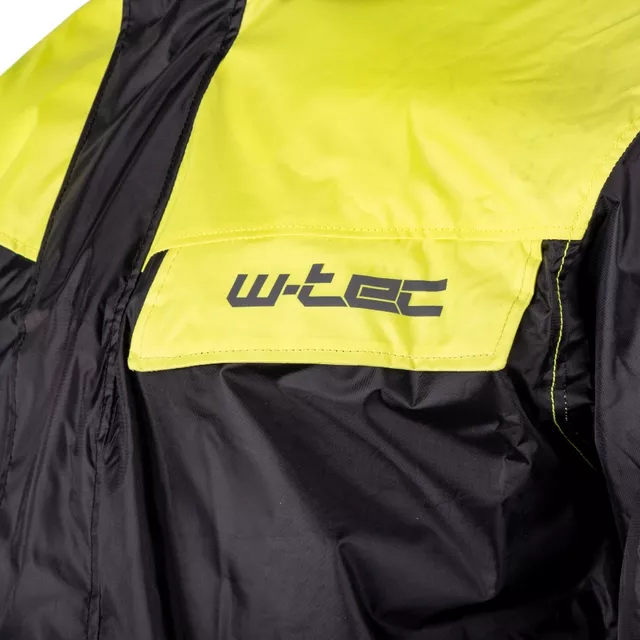 Moto pláštěnka W-TEC Igava - 2.jakost - černá-fluo zelená