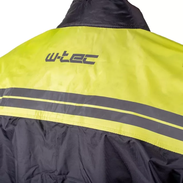 Moto pláštěnka W-TEC Igava - 2.jakost - černá-fluo zelená