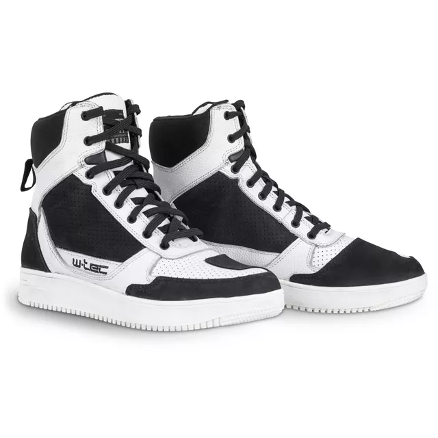 Moto boty W-TEC Bastige - černo-bílá - černo-bílá