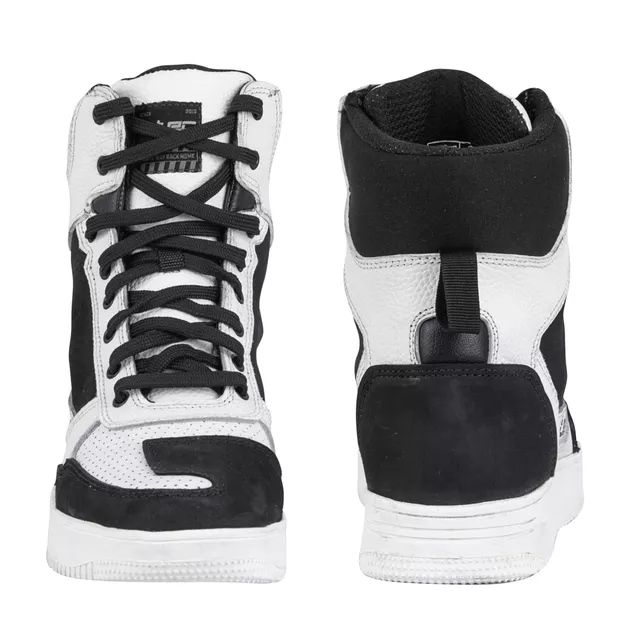 Moto boty W-TEC Bastige - černo-bílá