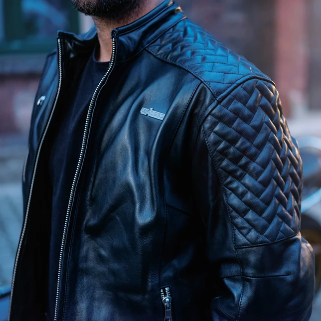 Leather Motorcycle Jacket W-TEC Elcabron