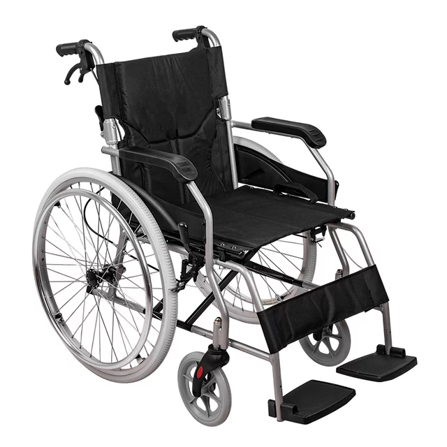 Mechanický skládací invalidní vozík inSPORTline Jakesully odlehčený se světlými koly • 13kg • do 100kg