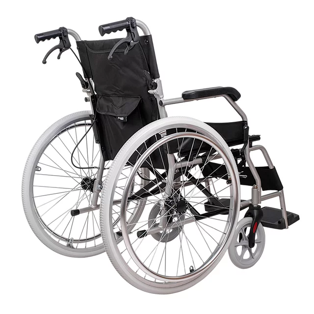 Mechanický skládací invalidní vozík inSPORTline Jakesully odlehčený se světlými koly • 13kg • do 100kg