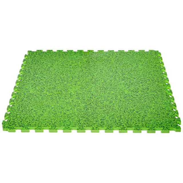 Puzzle tatami podložka inSPORTline Zemalpro 100x100x2 cm - motiv trávníku