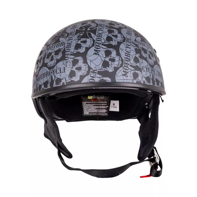 Motorcycle Helmet W-TEC Black Heart V535 Cross Skull