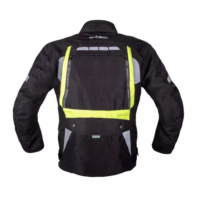 Moto bunda W-TEC Gelnair EVO - černá-fluo