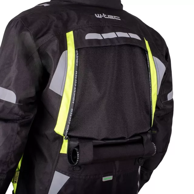 Moto bunda W-TEC Gelnair EVO - černá-fluo