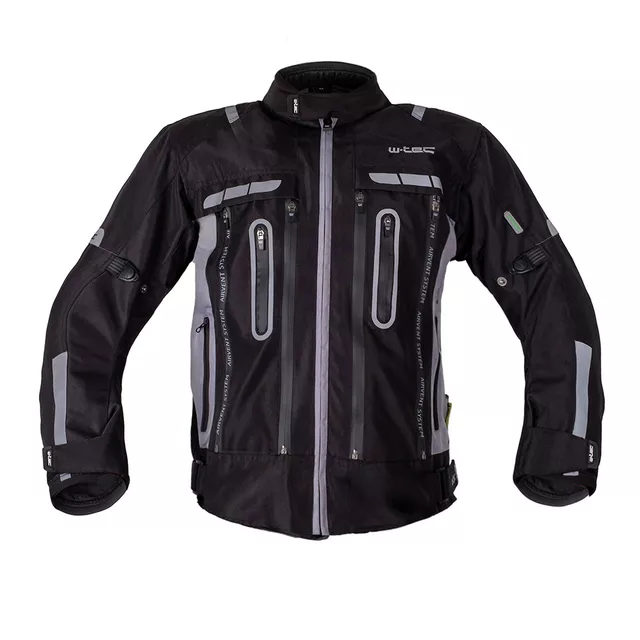 Moto bunda W-TEC Gelnair EVO - černá-fluo - černo-šedá
