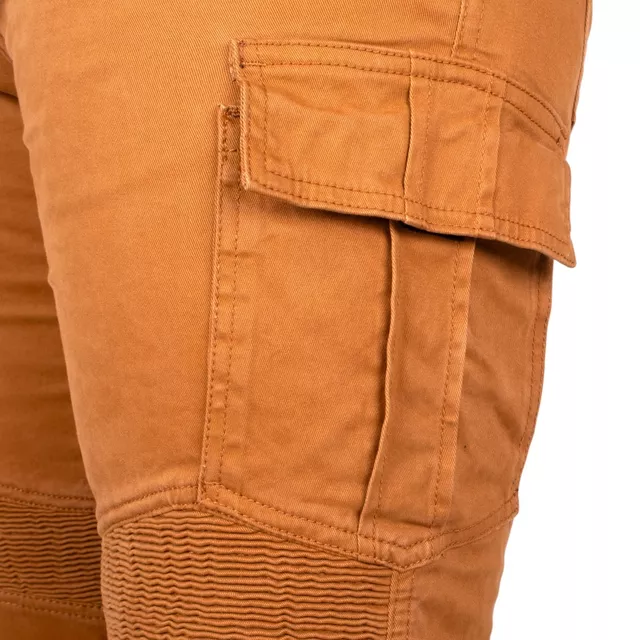 Moto jeansy W-TEC Wallbridge Caramel - karamelová