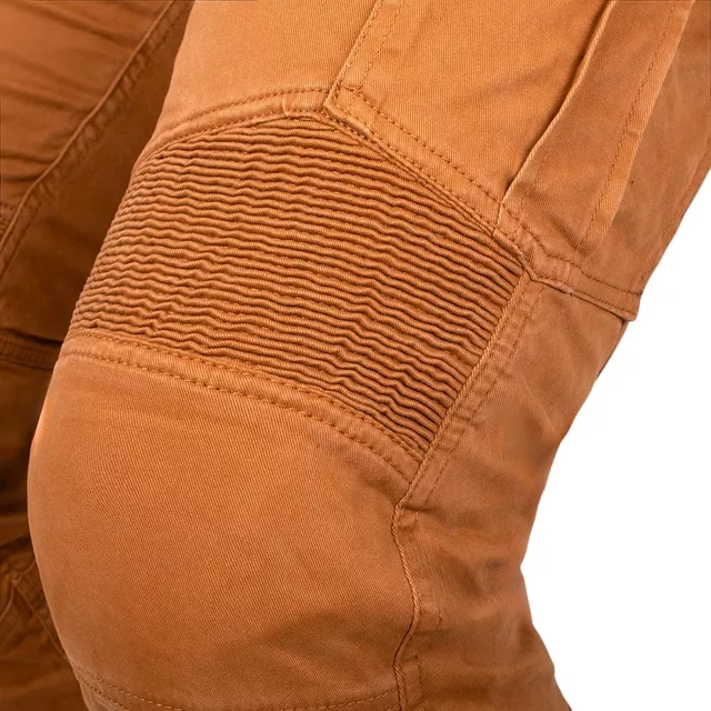 Moto jeansy W-TEC Wallbridge Caramel - karamelová