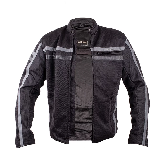 W-TEC Bellvitage Crow Motorradjacke - schwarz-grau