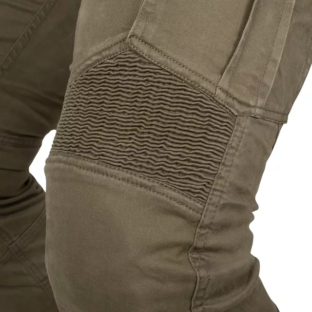 Moto jeansy W-TEC Wallbridge Olive - olivově zelená