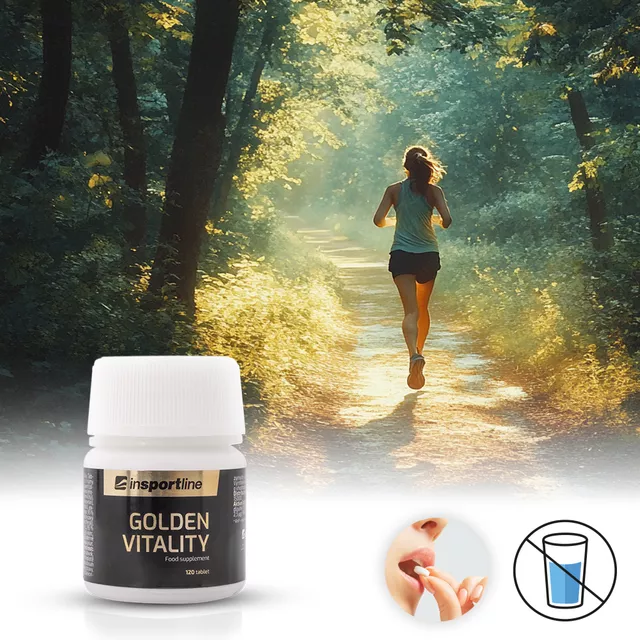 Doplněk stravy s kurkumou inSPORTline GoldenVitality 120 tablet