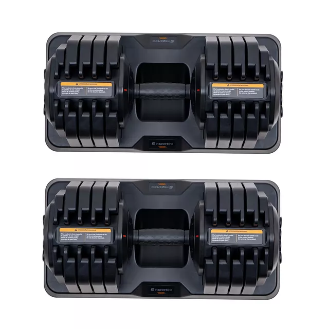 Sada nastavitelných jednoručních činek inSPORTline DuraBell® 2x 5-41 kg
