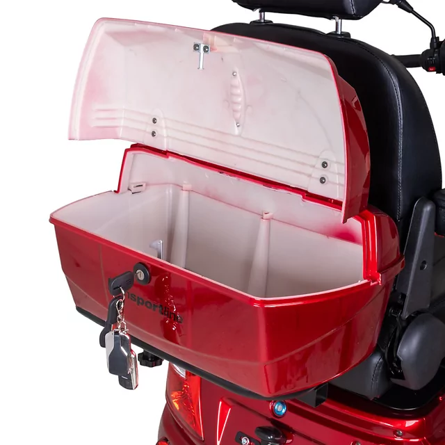 Elektrický čtyřkolový vozík inSPORTline Antun - červená