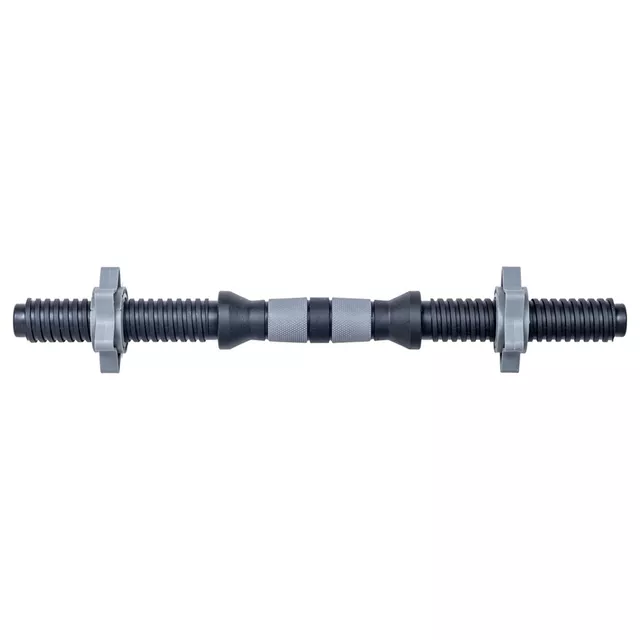 Hřídel na jednoruční činku inSPORTline Plafor 41cm/30mm plastová, se závitem a objímkami