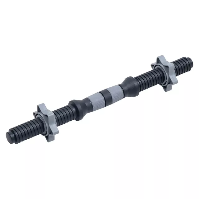 Hřídel na jednoruční činku inSPORTline Plafor 41cm/30mm plastová, se závitem a objímkami