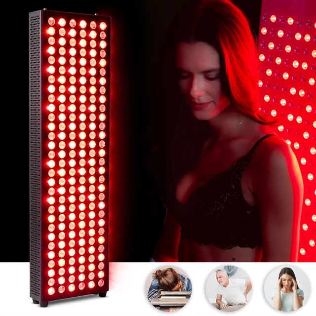 Red LED Light Therapy Panel inSPORTline Brister – 180 LED - Black