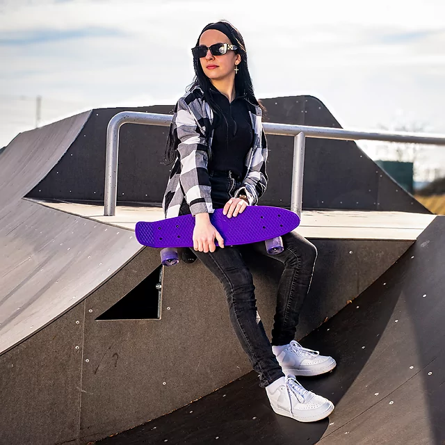 Penny board WORKER Aspy C2 22" se svítícími kolečky