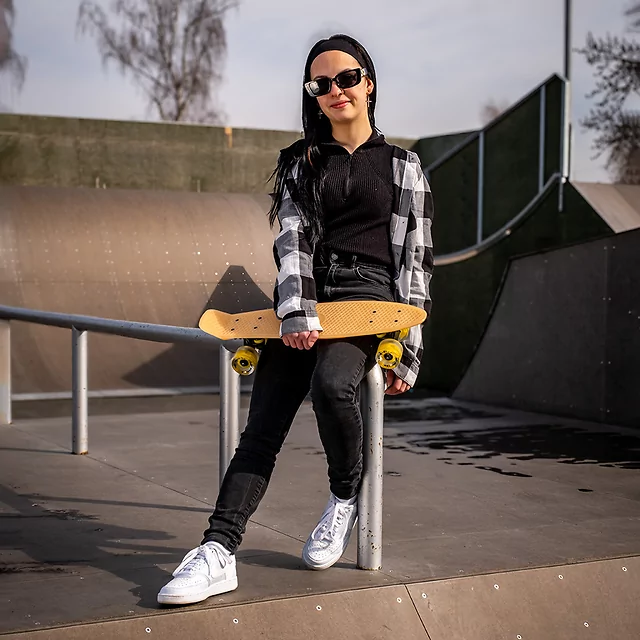 Svítící penny board WORKER Solosy C1 22"