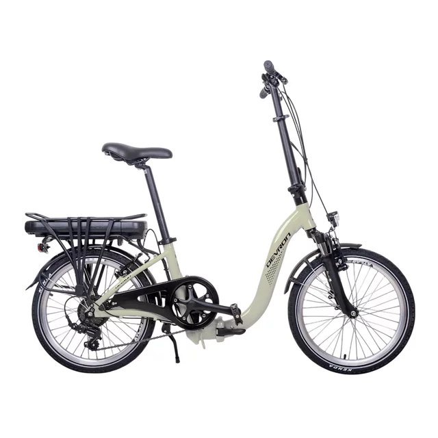Skládací elektrokolo Devron 20122 20" - model 2025 - Yellow, 16,5" (150-185 cm) - Green