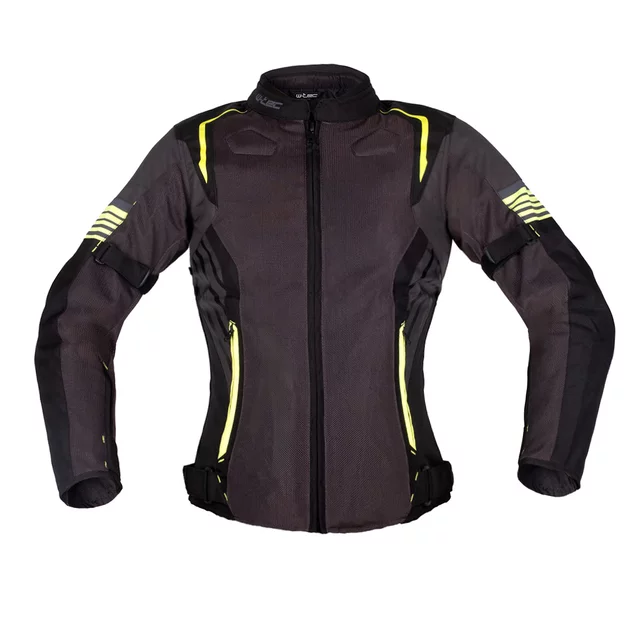 Dámská letní moto bunda W-TEC Jelsa - šedá-fluo - šedá-fluo