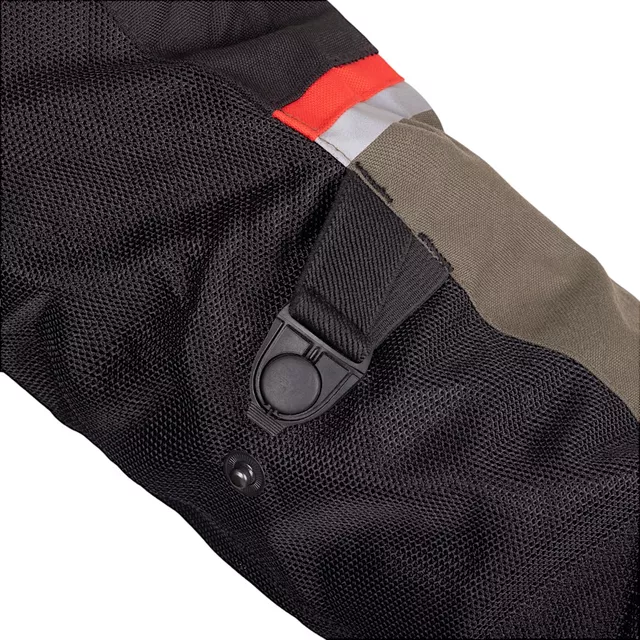 Letní moto bunda W-TEC Rovin - černo-zeleno-červená