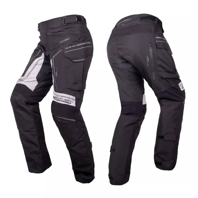 Moto kalhoty W-TEC Perguso - černá - černá