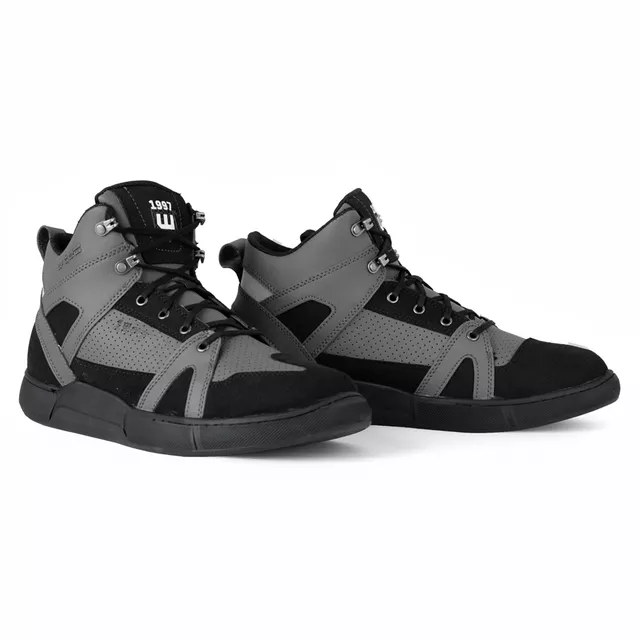 Moto boty W-TEC Milwook - šedo-černá - šedo-černá