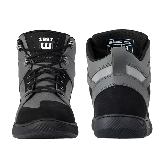 Moto boty W-TEC Milwook - šedo-černá