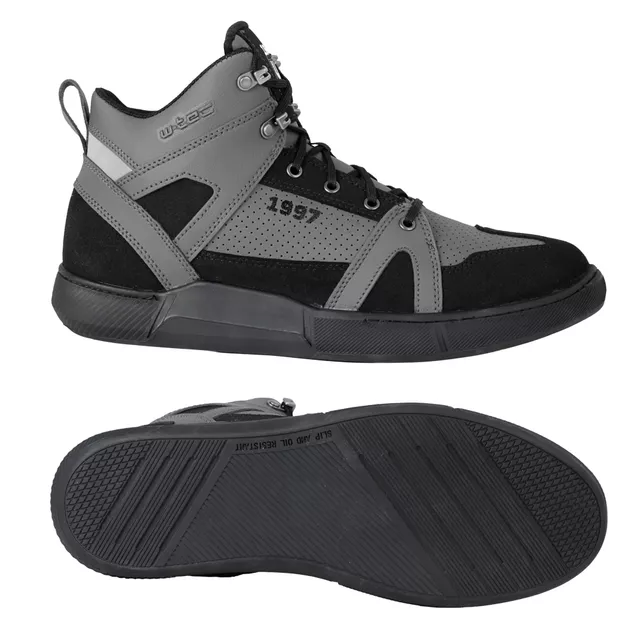 Moto boty W-TEC Milwook - šedo-černá