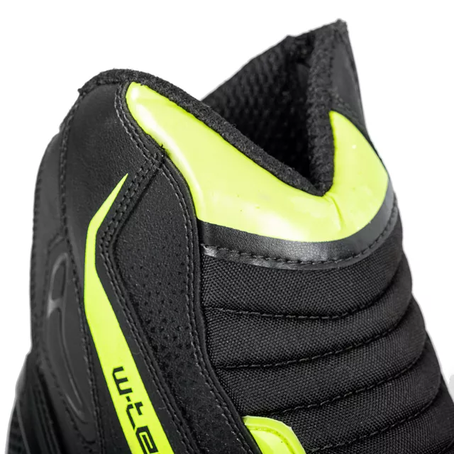 Moto boty W-TEC GlamCE - černá-fluo žlutá