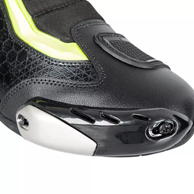 Moto boty W-TEC GlamCE - černá-fluo žlutá