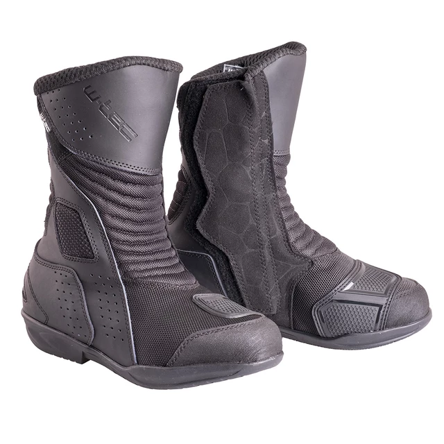 W-TEC Dalmacia Damen-Motorradstiefel - schwarz - schwarz