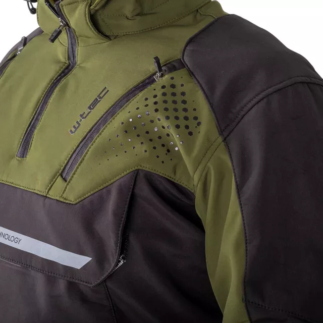 Pánská softshellová moto bunda W-TEC Annorack - černá
