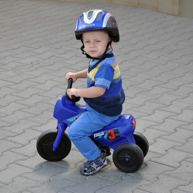 Dětská cyklo přilba WORKER Penguin - modrá