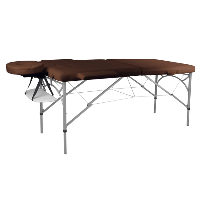 Massage Table inSPORTline Tamati 2-Piece Aluminium - Orange - Brown