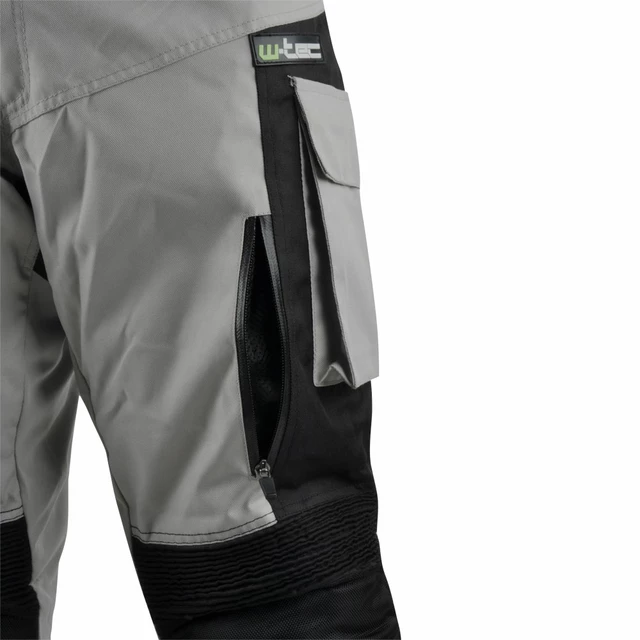 Men's Motorcycle Trousers W-TEC Rolph - Light Grey-Black