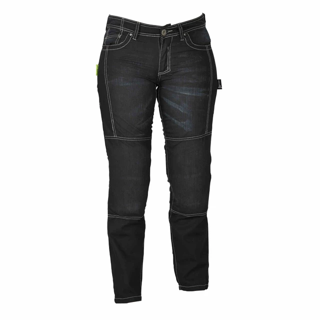 Dámske motocyklové jeansy W-TEC Theo - čierna - čierna