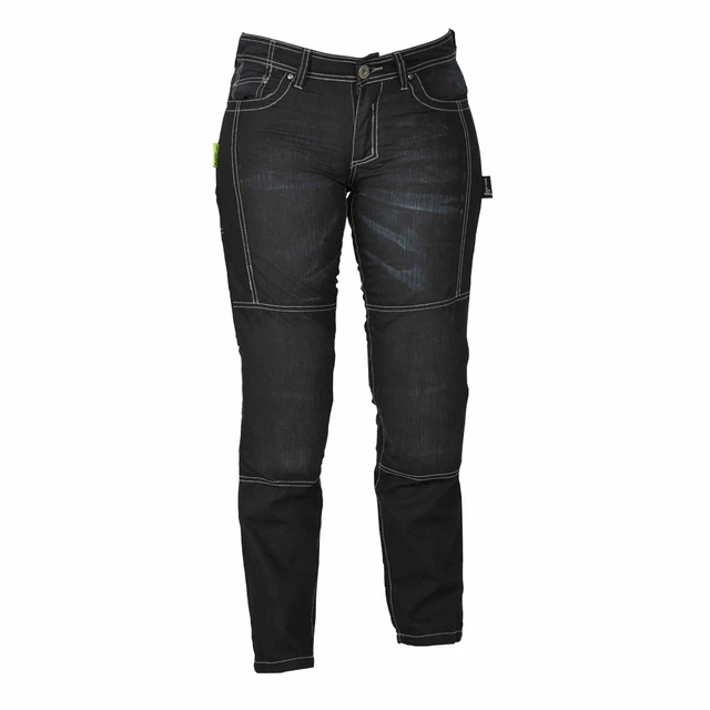 W-TEC Theo Damen-Motorradjeans - schwarz - schwarz